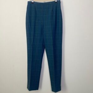 Kenzo Jungle plaid wool blend‎ pants